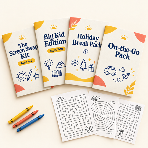 The Whole Family Bundle: four printable activity packs